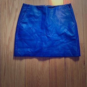 Forever 21 pleather skirt blue